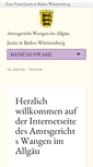Mobile Screenshot of amtsgericht-wangen.de